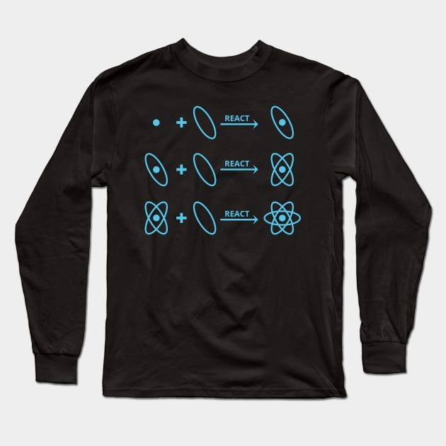 ReactJS Long Sleeve T-Shirt by mangobanana